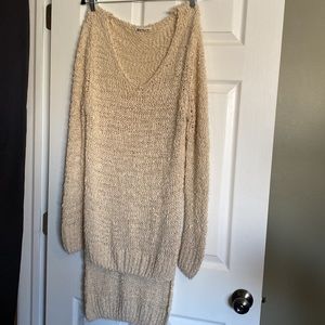Knit top high low back